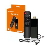 Cumpara ieftin TV Stick Android 4K Ultra HD cu Asistent Google, telecomanda vocala, conectare HDMI și la internet prin Wi-Fi, negru