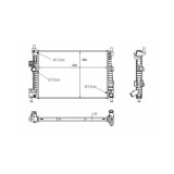 Radiator racire Ford C-Max / C-Max Grand 12.2010- (Motorizare 1, 6 Tdci 70/85kw), Mazda 3 (Bl) 04.2009-05.2013 (Motorizare 1, 6 Mz-Cd 80/85kw) Diesel