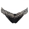 Chiloți String, Model Leopard, Dantelă, Negru, Oem
