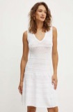 Morgan rochie RMNAIA culoarea alb, mini, evazati, RMNAIA