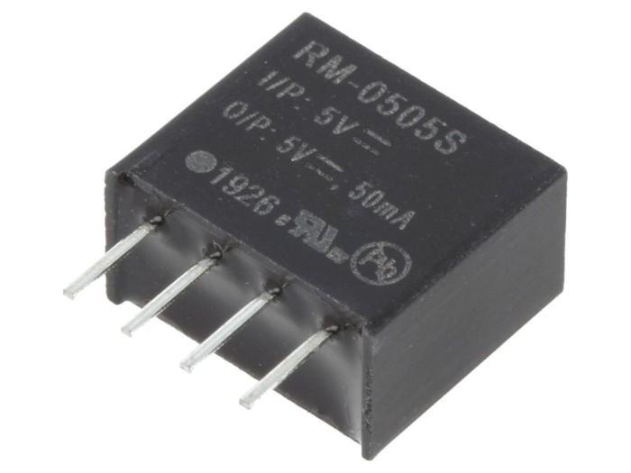 Convertor DC/DC 5V, 50mA, SIP4