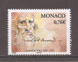 Monaco 2002 - 550 de ani de la nașterea lui Leonardo da Vinci, 1452-1519, MNH, Nestampilat