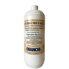 Solutie de curatat alama si inox, lucido metalli, 1 litru