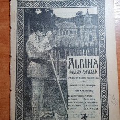 revista albina 14 septembrie 1908 +supliment -articol si foto tusnad si brasov