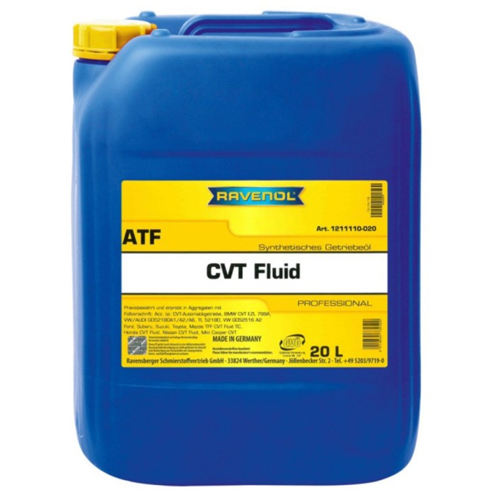 Ulei Ravenol ATF CVT Fluid pentru transmisie automata 20 litri