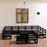 Gossi set mobilier de gradina, 12 piese, lemn masiv de pin