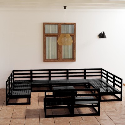Gossi set mobilier de gradina, 12 piese, lemn masiv de pin foto