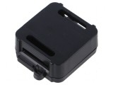 Carcasă cutie de conexiuni neagră 44,4mm x 57,2mm x 19mm