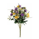 Cumpara ieftin Buchet flori artificiale Narcise, Lavanda, Peonia multicolore 44 cm
