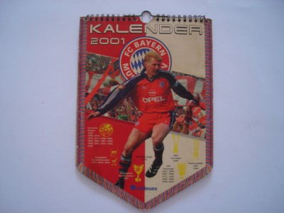 Calendar 2001 F.C. Bayern Munchen foto