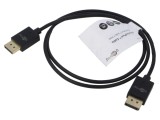 Cablu DisplayPort Goobay 1m Negru PVC Mufă dublă 77442
