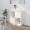 VidaXL Servantă, alb, 74x35x80 cm, lemn masiv de pin