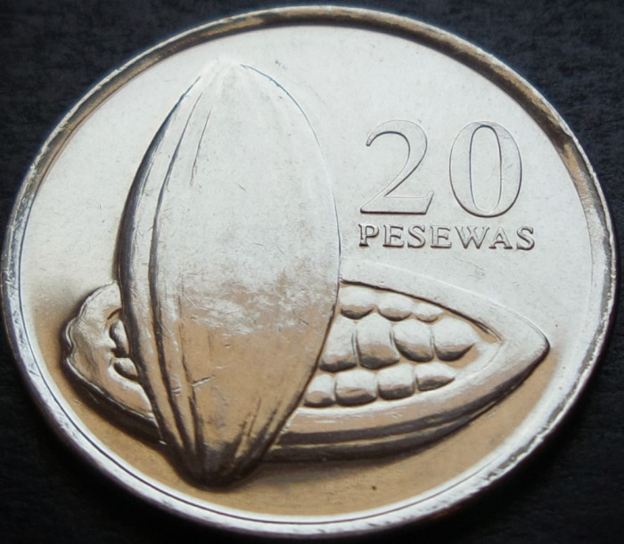 Moneda exotica 20 PESEWAS - GHANA, anul 2007 * cod 899 = A.UNC