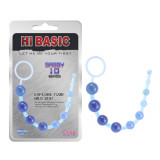 Sassy Anal Beads - Bile Anale Albastre, 30 cm, Orion