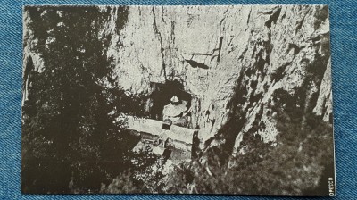 500 - Pestera Ialomicioarei / Manastirea / carte postala necirculata interbelica foto