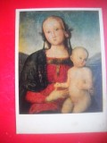 HOPCT 23495 MADONA CU PRUNCUL PICTOR ANONIM SEC XV --MUZEE RUSIA - CP PICTURA --NECIRCULATA