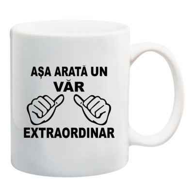 Cana alba personalizata &amp;quot; Var Extraordinar &amp;quot;, INOVATIX&amp;reg;. 330ml foto