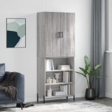 vidaXL Dulap &icirc;nalt, gri sonoma, 69,5x34x180 cm, lemn compozit