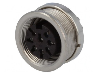 Conector M16 Femelă 8-PIN 5A 100V IP40 0,5mm2 foto