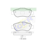 Set placute frana Icer 181843, parte montare : Punte Fata