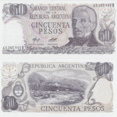 1977, 50 Pesos Ley (P-301a.2) - Argentina - stare UNC