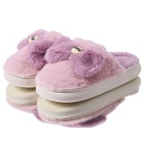 Cumpara ieftin Papuci de casa cu blana moale si funda eleganta pentru femei - Caldurosi, Confortabili si Antiderapanti, Mov, 36-37