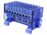 Bloc de distribuție 1 pistă 26 borne albastru BM 9926