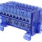 Bloc de distribuție 1 pistă 26 borne albastru BM 9926