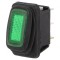 Comutator Basculant Verde ON-OFF 16A 12V IP65 LED