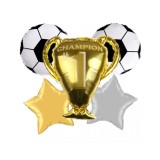 Set 5 baloane folie fotbal CHAMPION 1