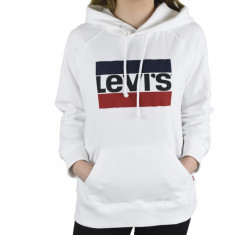 Hanorace Levi's Sport Graphic Hoodie 359460001 alb