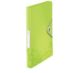 Mapa cu Elastic A4 Jumbo Leitz Wow, Verde Metalizat, Burduf 30 mm, Mapa Proiecte, Mapa Prezentare A4, Mapa Leitz, Mapa Proiecte Leitz foto