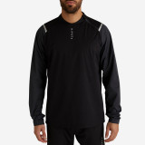 Bluză impermeabilă fotbal T500 Negru Adulţi, Kipsta