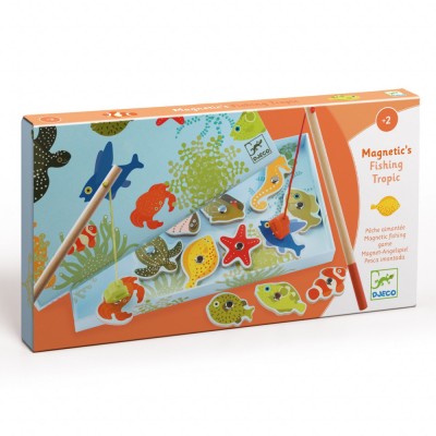 Joc magnetic de pescuit Fishing tropic, Djeco foto