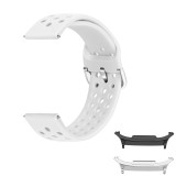 Curea din silicon, compatibila Samsung Galaxy Watch8 Classic 46mm, Alb