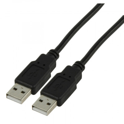 Cablu usb A la usb A 2.0 1m, negru foto
