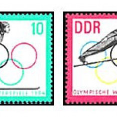 DDR 1963 - JO Innsbruck, sport, serie neuzata