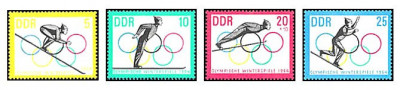 DDR 1963 - JO Innsbruck, sport, serie neuzata foto