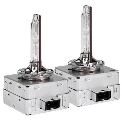 Set 2 becuri Xenon D1S, soclu metalic, 6000K, 12V, 35W, generatie noua, BZRSH foto