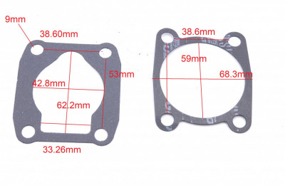 Garnituri cap compresor cilindru de 42mm BM15-24 D1403 foto