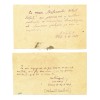 Mihail Sorbul, două bilete olografe