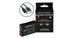 Baterie PATONA Platinum cu intrare USB-C pentru Nikon Nikon EN-EL14 D3100 D5100 P7000