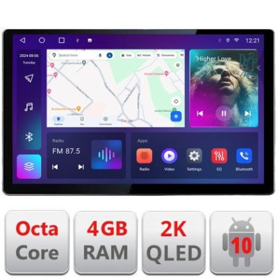 Navigatie dedicata Skoda Fabia 2 2009-2014 Edonav ecran 13&amp;quot; 2K 8 si 128 Android Waze USB Navigatie 4G 360 Toslink Youtube Radio KI CarStore Technology foto