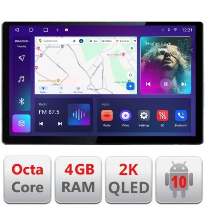 Navigatie dedicata Skoda Fabia 2 2009-2014 Edonav ecran 13&quot; 2K 8 si 128 Android Waze USB Navigatie 4G 360 Toslink Youtube Radio KI CarStore Technology