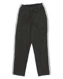 Pantaloni Medicali Pe Stil, Negri cu dunga Alba cu Elastan cu Elastic - XL