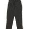 Pantaloni Medicali Pe Stil, Negri cu dunga Alba cu Elastan cu Elastic - 3XL, talia-2-96cm