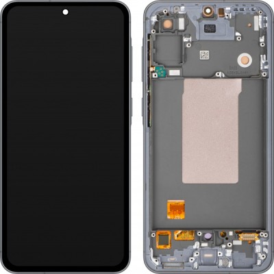 Display cu Touchscreen MP compatibil cu Samsung Galaxy A56 A566, cu Rama, Versiune OLED, Negru foto