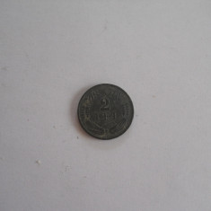 Moneda zinc 2 Lei 1941 Romania - circulata,necuratata!