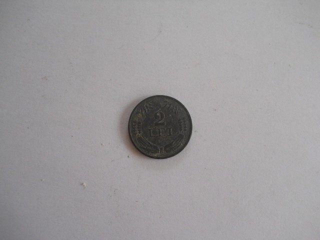 Moneda zinc 2 Lei 1941 Romania - circulata,necuratata!