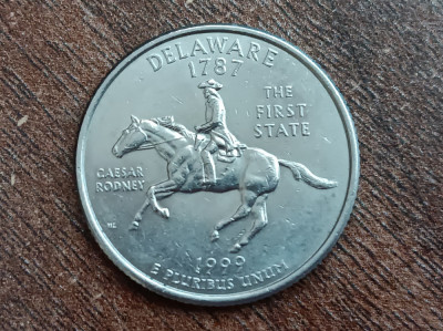 M3 C50 - Quarter dollar - sfert dolar - 1999 - Delaware - D - America USA foto